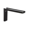 Equerre Léonard acier plastifié noir H.11.4 X p.18 cm