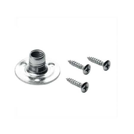 Lot de 4 embases dassemblage acier ZinguéL.10.5 mm