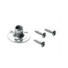 Lot de 4 embases dassemblage acier ZinguéL.10.5 mm