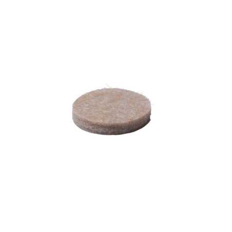 Lot de 16 patins feutre adhésifmarron 20mm