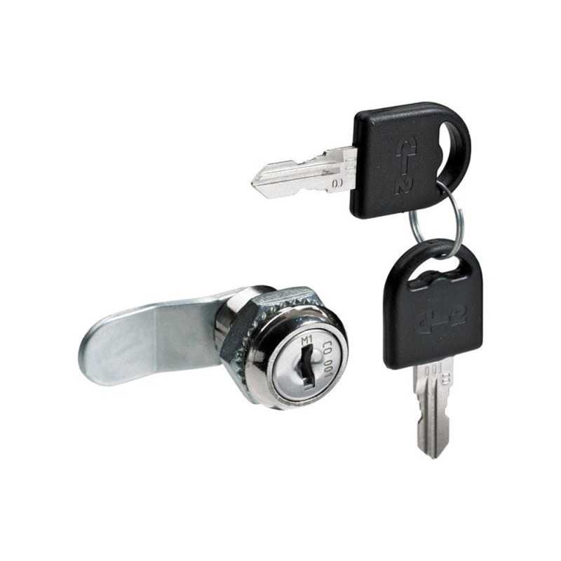 Serrure de meuble acier àencastrerde 17 a 34 mm reversible