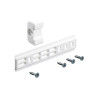 Glissière pour porte de réfrigerateur encastrable en plastique blanc