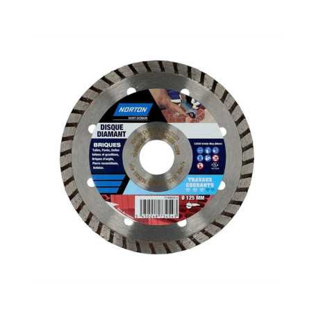 Disque diamant courant Segmenté pour briquediam.125 mm