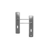 2 poignée de porte Ira trou de clé zamak entraxe 165 mm