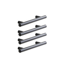 Poignée Sara 128mmnoir uni mat Lot de 4