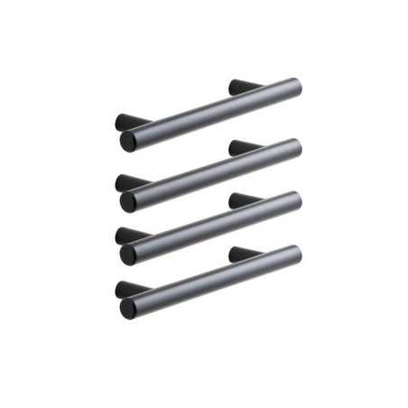 Poignée Sara 128mmnoir uni mat Lot de 4