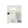Lot de 2 rosaces L1acier peint noir trou de cylindre