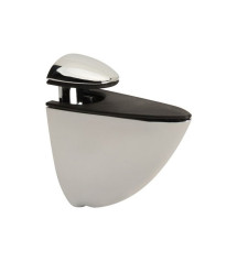 Lot de 2 clips chrome pour table bois en 3-22MM