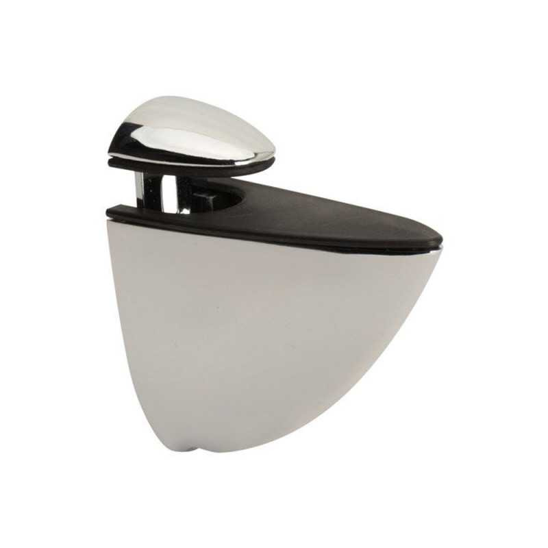 Lot de 2 clips chrome pour table bois en 3-22MM