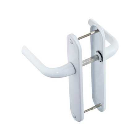 2 poignées de porte etoile trou de cléaluminium entraxe 165 mm