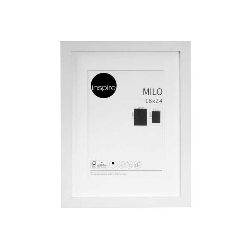 Cadre photo milo 18x24 cm  blanc - meilleure qualité