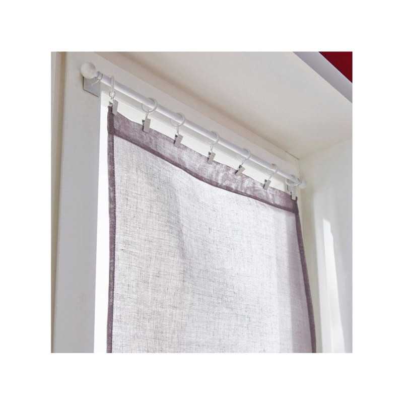 Barre de vitrage cosy blanc brossé