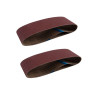 Lot de 2 bandes abrasives100 X 610 mm Grains 80