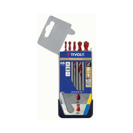 Coffret de 6 forets technic multimatériau diam.2 à 8 mm 10.91307