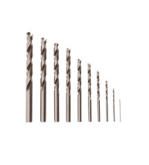 Lot de 10 forets métalliques diam.1 à10 mm