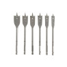 Coffret 6 pièces méche plate diam.10 à 25