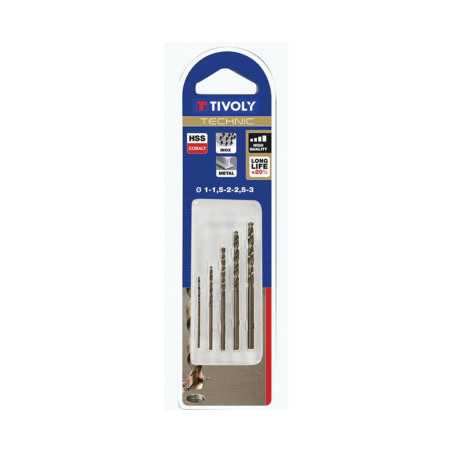 Coffret de 5 forets technic métal diam.1 à 3 mm 11.46857