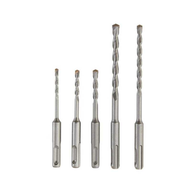 Forets Béton Tivoly - Coffret 5 Diamètres (3,4,5,6,8mm) - Hexagonaux Qualité Pro