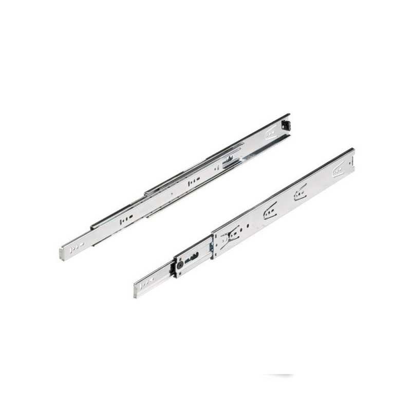 Lot de 2 coulisses pour tiroir a billes45 kg L.25 cm