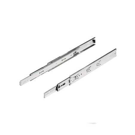 Lot de 2 coulisses pour tiroir a billes45 kg L.25 cm
