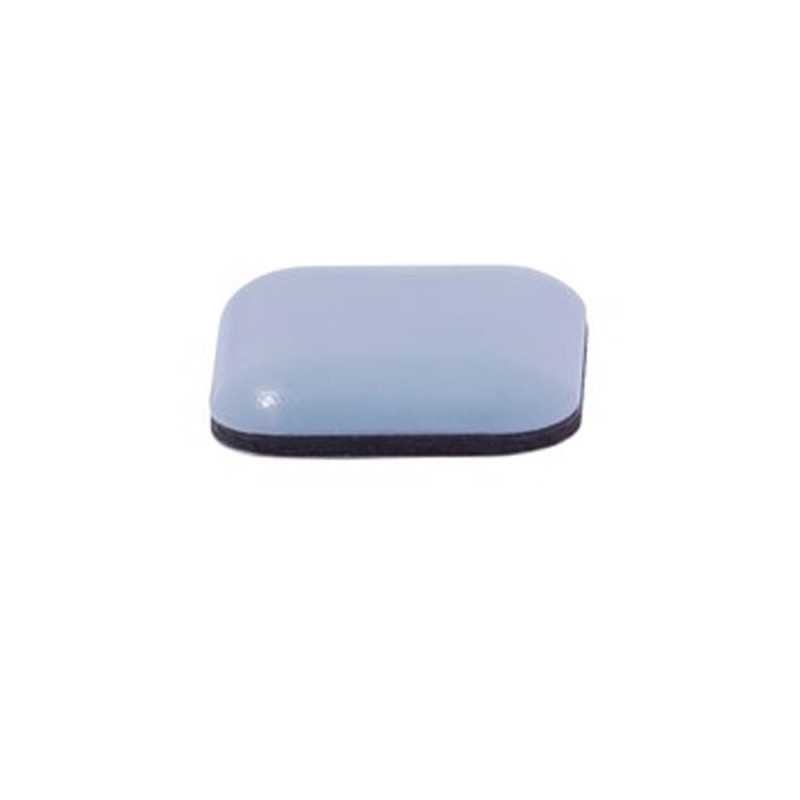 Lot de 8 patins gliss+adhésifgris 24x24mm