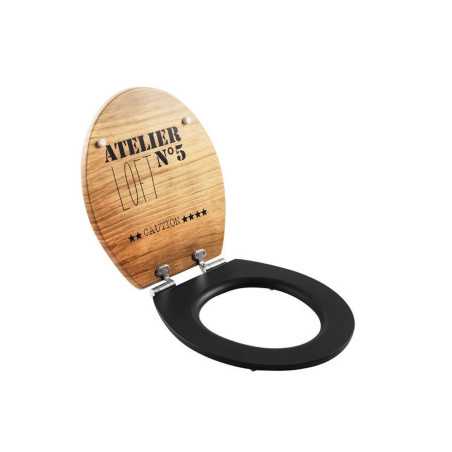 Abattant les fantaisies - décorés déclipsable avec frein de chute mdf loft atelier