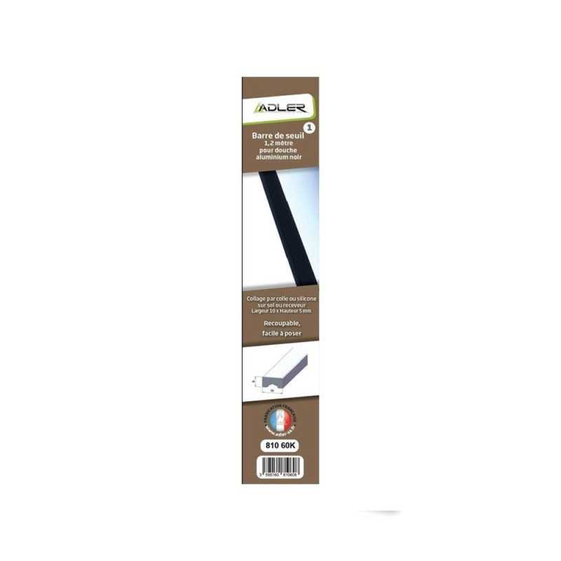 Barre de seuil pour porte de douche noir mat 120 cm -  - meilleure qualité