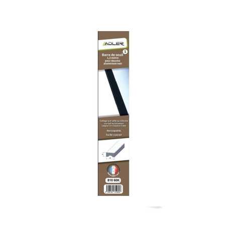 Barre de seuil pour porte de douche noir mat 120 cm -  - meilleure qualité