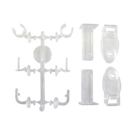 Lot de 2 Supports autoserrant barre de Vitrage