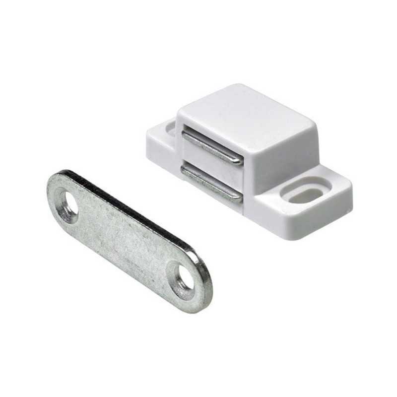 Lot de 4 loqueteaux magnétique acierL.35 x l.15 mm