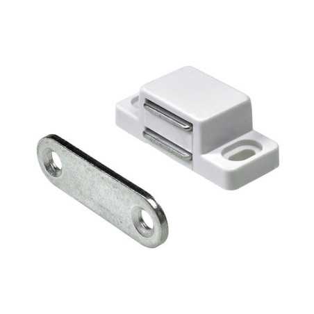 Lot de 4 loqueteaux magnétique acierL.35 x l.15 mm