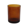 Gobelet en verre ambre