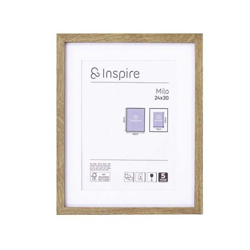 Cadre en bois de chêne milo l.24 X H.30 cm - meilleure qualité