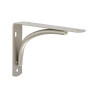 Equerre dino acier nickelé Gris H.8.5 X p.12 cm