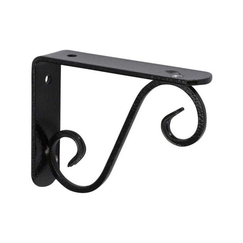 Equerre prestige acier époxy noir H.28 X p.33 cm