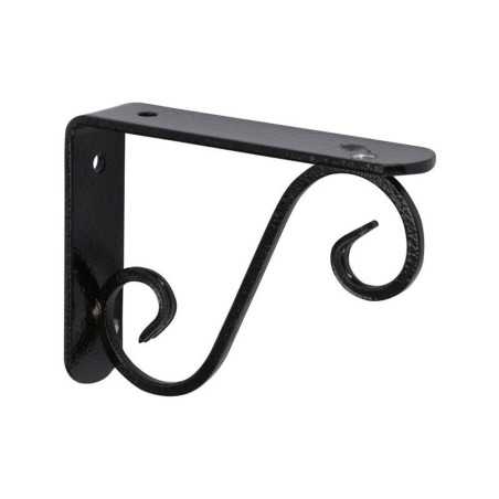 Equerre prestige acier époxy noir H.28 X p.33 cm