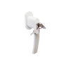 Poignee de fenetre a cle aCBAT Keys aluminium mat blanc