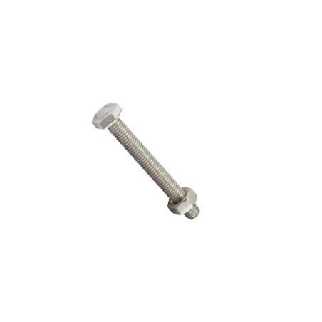 Sachet de 6 boulons inox tête 6 pans hexagonal L.50 mm
