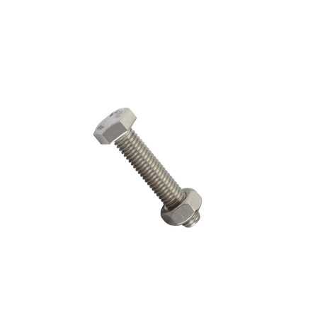 Sachet de 4 boulons inox tête 6 pans hexagonal L.40 mm