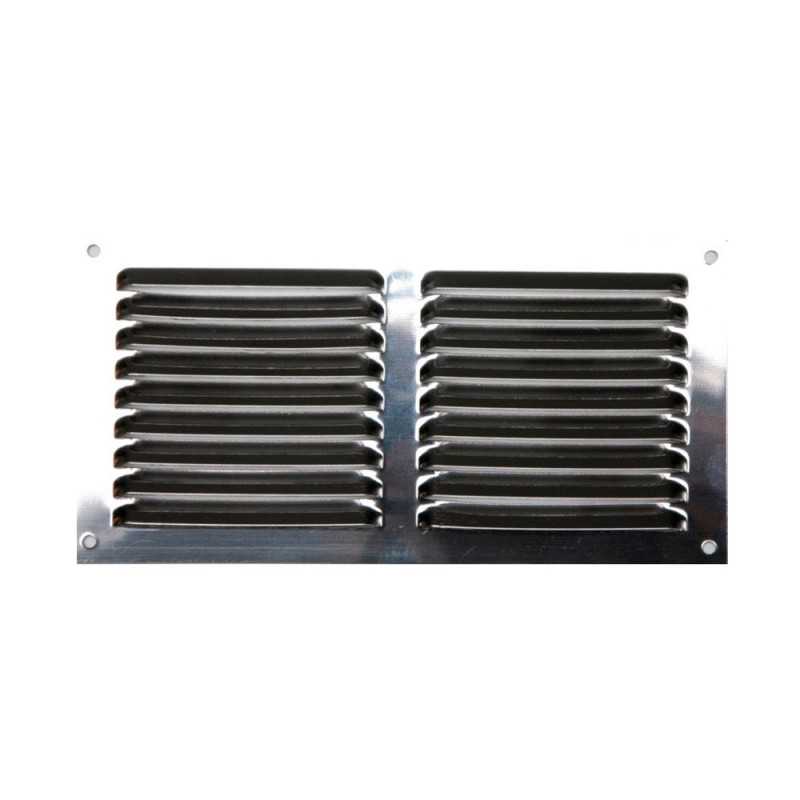 Grille d'aération acier inoxydable naturel
