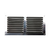 Grille d'aération acier inoxydable naturel