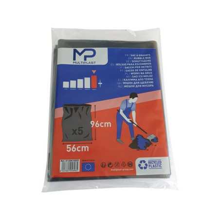 Sacs à  Gravats multiplast H.96 X L.56 cm X ep.130 micron noir -  - meilleure qualité