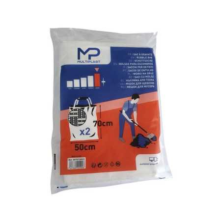Sac à  Gravats multiplast H.70 X L.50 cm 80L blanc -  - meilleure qualité