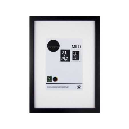 Cadre photo milo 21x29.7cm bois noir - meilleure qualité