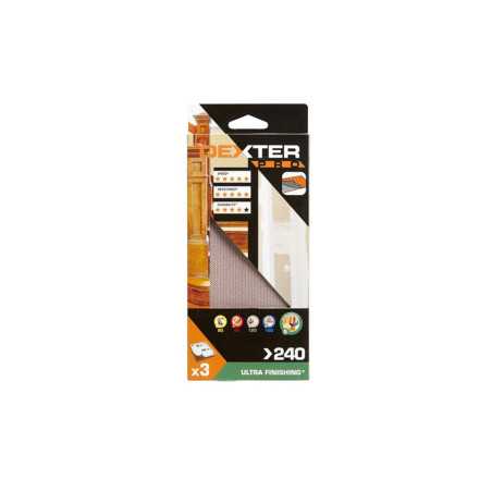 Lot de 3 patins abrasifspro 93X185 mm Grains 240
