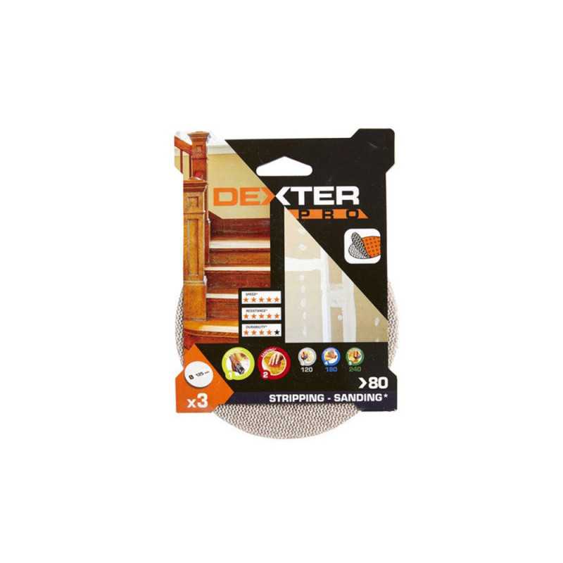 Lot de 3 disques abrasifspro 125 mm Grains 80