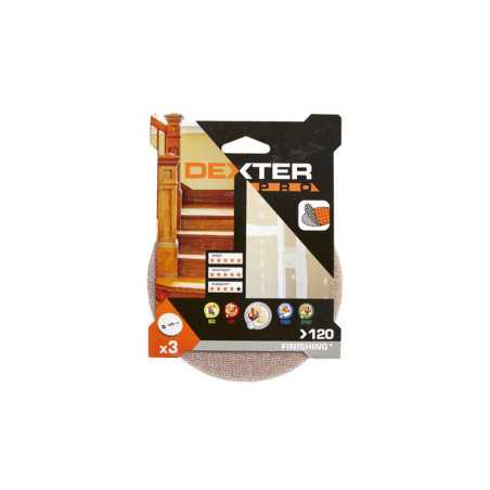 Lot de 3 disques abrasifspro 125 mm Grains 120