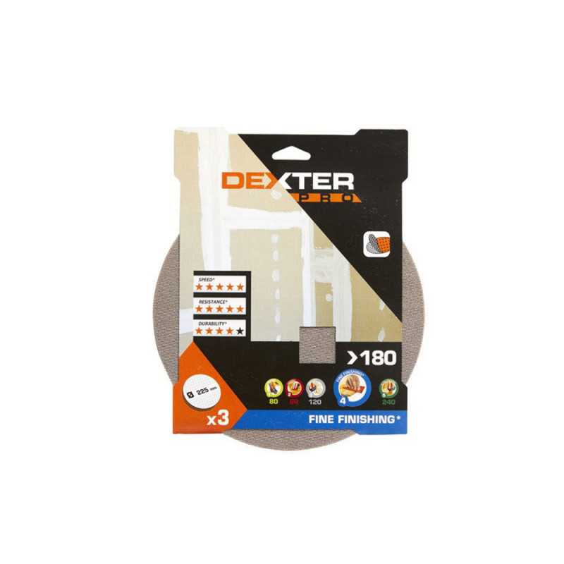 Lot de 3 disques abrasifspro 225 mm Grains 180