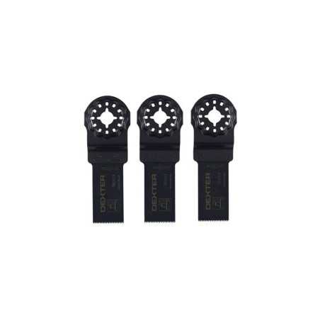 Lot de 3 lames plongeantes24 mm Hcs pour bois Starlock