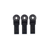 Lot de 3 lames plongeantes24 mm Hcs pour bois Starlock